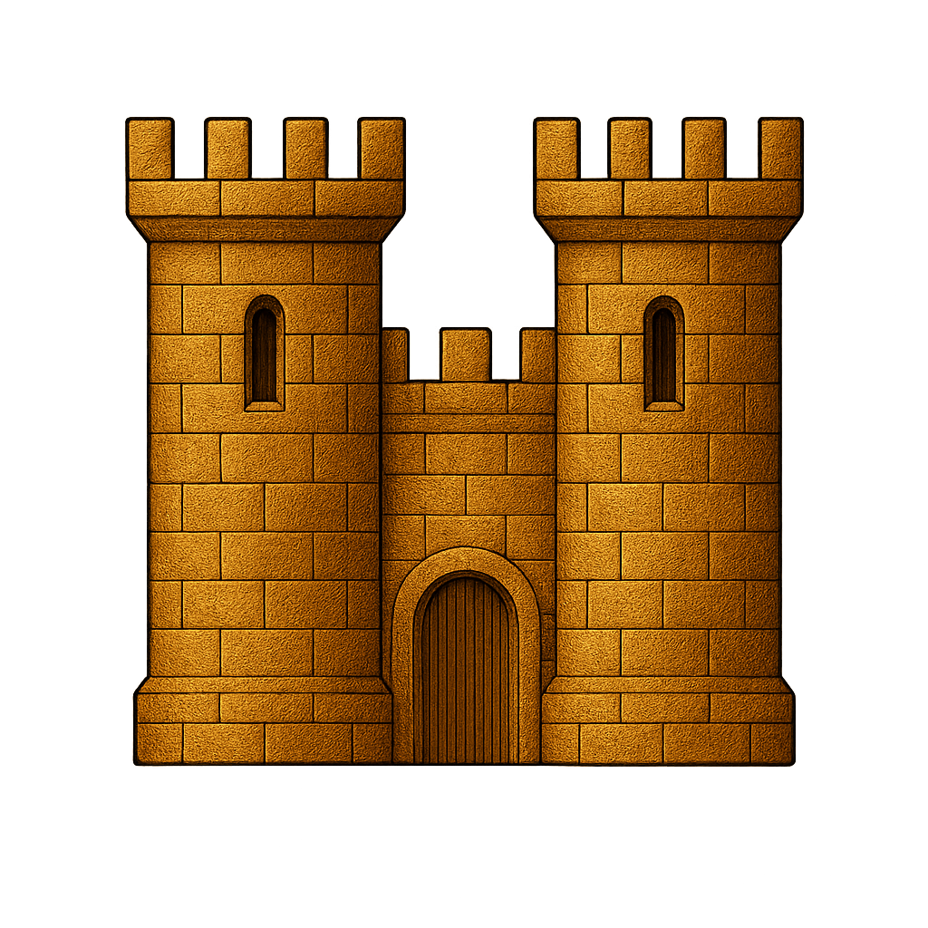 Castle — Fortification, protection of law, and sacred dominion.